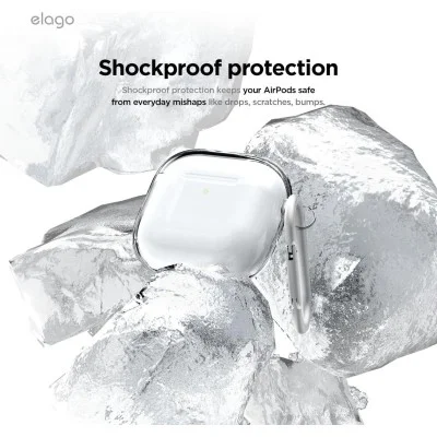 Elago Airpods 4 Silicone Hang Case - Clear
